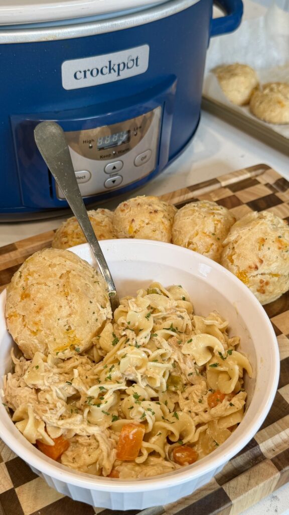 Crockpot Creamy Chicken & Noodles