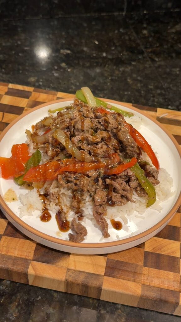 One-Skillet Pepper Steak